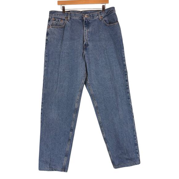VTG 90s Levis 560 Jeans Womens Tag Size 18L Denim 36X31 High Rise Straight Leg - Picture 1 of 11